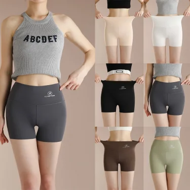 Summer Female Protective Shorts Shorts Woman Seamless Underwear for Women Safety Short Pants Ice Silk Panties Intimates 1