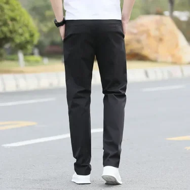 Men's Slim-Fit Cotton Chino Pants | Tailored Casual Trousers with Stretch Comfort (Waist 28-40) - Modern Office to Weekend Wear 3