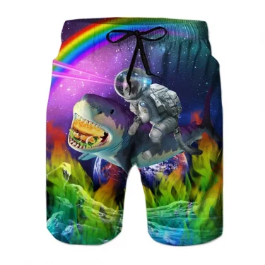 Funny Animal Dinosaur Beach Shorts Pants Men 3D Printing Surfing Board Shorts Summer Hawaii Swimsuit Swim Trunks Cool Ice Shorts 2