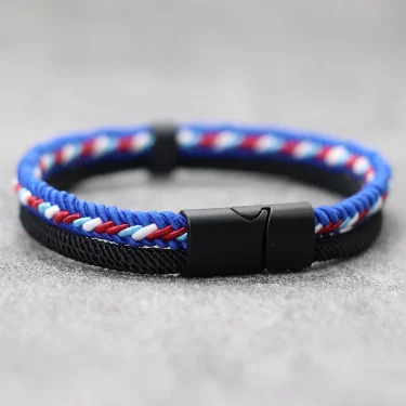 Noter 2025 Personalized Handmade Rope Bracelet For Men Detachable Buckle 4 Colors Grade A Ethnic Fabric Bangle Pulseria Homme 5