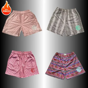 2025 New Men's Quick-drying Shorts EE Mesh Basketball Shorts Comfortable and Casual Breathable Sweat-absorbing Beach Shorts 1
