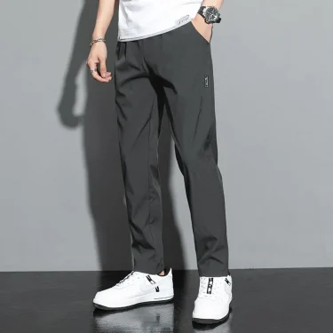 New 2025 Summer Elastic Men Running Sport Pants Jogging Sweatpants Casual Outdoor Training Gym Fitness Trousers M-4XL 5XL 5