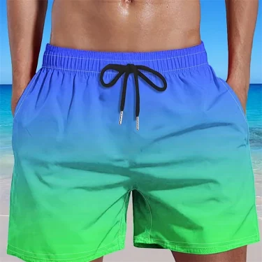 Men's 3D Graphic Geometry Beach Ice Shorts Holiday Hawaiian Swim Trunks Women Kids Quick Dry Casual Fashion Surfing Board Trunks 1