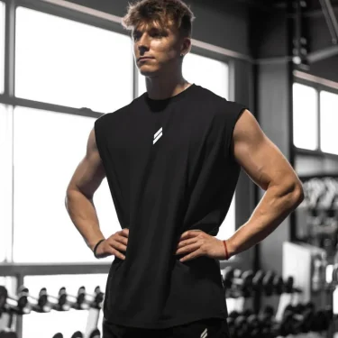 Summer Fitness Sports Tank Top Men's Breathable Loose Mesh Training Sleeveless T-shirt Quick Drying vest male Fitness Clothing 6