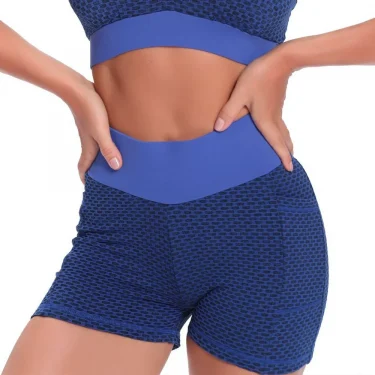 New Women Yoga Shorts High Waist Workout Shorts Fitness Yoga Lift Butt Fitness Ladies Yoga Gym Running Short Pants Sportswear 2