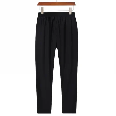 2PCS New Ice Silk Breathable Men's Sports Pants Quick Drying Sweat-absorbing Comfortable Cool High Quality Outdoor Pants for Men 4