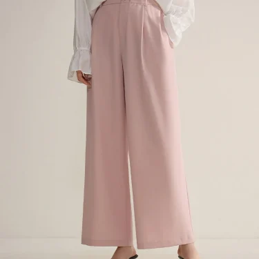 DUSHU Hanging Sunscreen Commuter Casual Pants 2024 Summer New Simple High Waist Slimming Straight Leg Pants 24DS82498 3