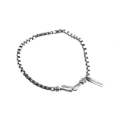925 Sterling Silver Geometric Bracelet Simple Charm Elegant Women Accessories Birthday Party Gift Exquisite Jewelry Free Shippin 6