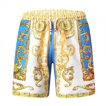 Gold Luxury Swimwear Shorts Breathable Surf Board Shorts Men's Vacation Beach Shorts Quick Dry Swimsuit Summer Sports Trunks Boy 3