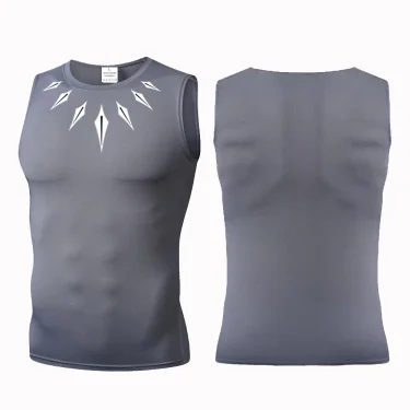 Men Quick Dry Running T-Shirts Compression Sleeveless Quick-drying Jersey training shirt Gym Mens Tank Top 4