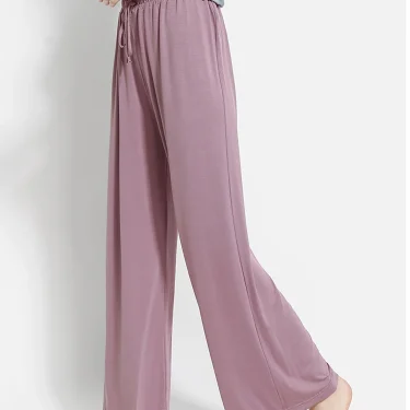 New High Waist Drape Modal Loose Large Size Thin Wide-leg Pants Women's Summer All-match Trousers Casual Straight-leg 4