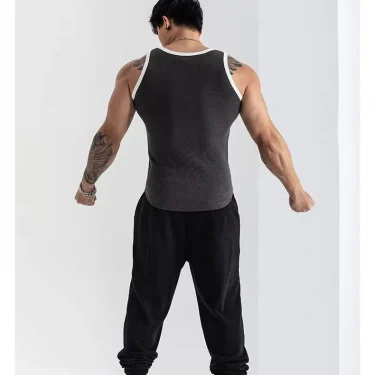 Sports Vest Male Summer New Slim-fit High Elastic Training Jacket Sleeveless Fitness Clothes High Elastic Quick Dry Breathable 2