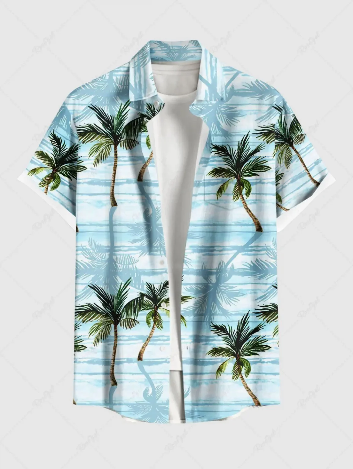 Summer Holiday Men's Hawaiian Shirts 3D Printed Short Sleeved Button Down Lapel Shirt Oversized Tops Casual Aloha Shirts For Men