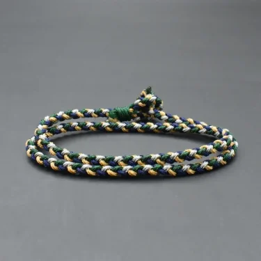 Minimalist Thread Rope Bracelets Men Women Handmade Double Layered Multicolor Thread Bracelet Couple Braclet Best Friend Gift 3