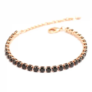 Fashion Silver Color Stainless Steel Chain Charms Tennis Bracelet CZ Cubic Zirconia Luxury Jewelry For Men Women Gifts 6
