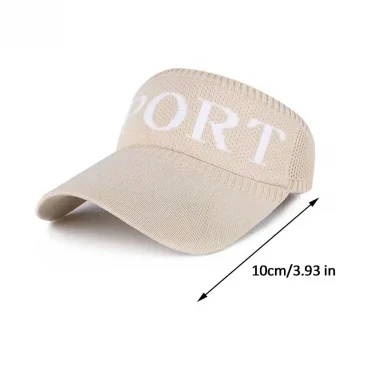 Letter Summer Sports Sun Hats Women Hat Men's Cap Visor UV Protection Empty Caps Outdoor Tennis Golf Running Sunscreen 4