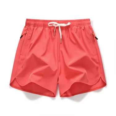 Men's sports shorts slit women's models ice silk casual stretch three-quarter pants speed dry short pants fitness training pants 2