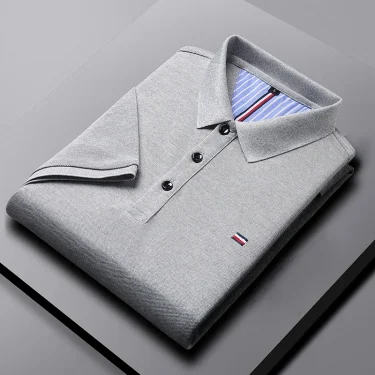 Men's Casual Fashion Polo Shirt Breathable and Comfortable Embroidered Top 3