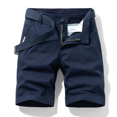 Men Summer Casual Solid Casual Cargo Shorts Men Fashion Cotton Tactical Shorts Pants Men Outdoor Breathable Joggers Shorts Male 4