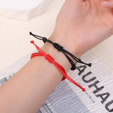Lucky Red Thread Bracelet for women men Tibetan Buddhist Adjustable Handwoven Braided Rope Knots Bracelets Jewelry Wristbands 4