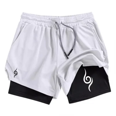 2 in 1 Workout Running Shorts for Men Gym Performance Shorts with Phone Pocket Towel Loop Athletic Quick Dry Shorts RL0333 3