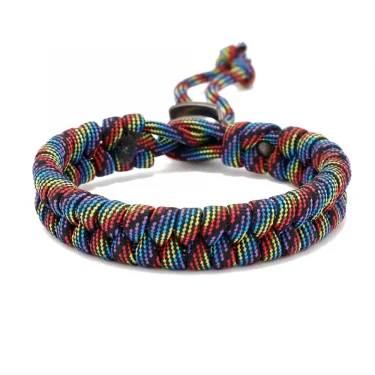 Noter Handwoven Paracord Survival Bracelet Homme Adjustable Punk Jewelry For Men Father's Day Moda Masculina Pulseras Hombre 1