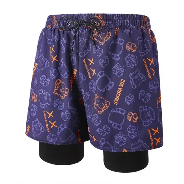 Men's Anti-embarrassment Men's Swimming Trunks Sun Protection Boys' Swimming Equipment Hot Spring Swimming Trunks Beach Trunks 3