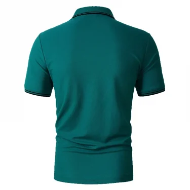 100% Polyester Men Business Casual Polo Shirt Men Short Sleeve Sport Golf Polo Shirt Logo Print Men Slim Fit Polo Shirts 6