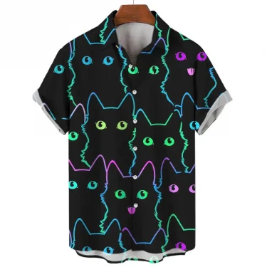 Demonic Horror 3D Printed Hawaiian Shirt Men's Loose Breathable Summer Short Sleeve 1