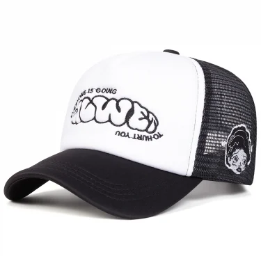 Unisex EVERYONE IS GOING Letter Embroidery Baseball Net Caps Adjustable Casual Hats Spring and Summer Outdoor Sunscreen Hat 2