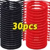 30pcs-black red