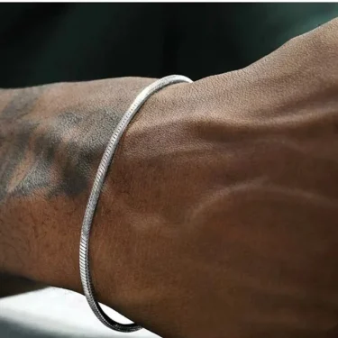 925 sterling silver 3MM Snake Chain Bracelet Men Hip Hop Simple Bracelet For Women Fashion Charm Punk Party Jewelry Wholesale 5