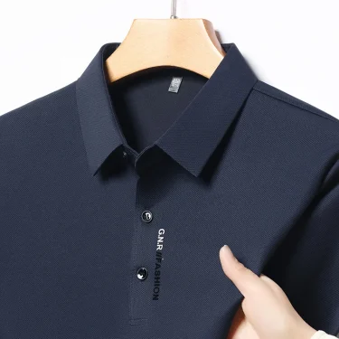 Designer Quality Men's Polo Shirt Lapel Letter Print Short-sleeve Summer Simple T-Shirt Business Fashion Hot Sale Men's Clothing 1