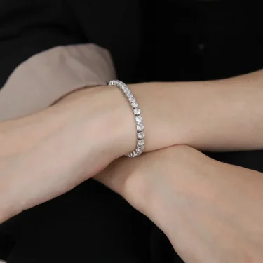 17/19CM Tennis Bracelet Cubic Zirconia Iced Out Crystal Chain Bracelet for Women Luxury Men Bracelet Chain Homme Jewelry Gifts 2
