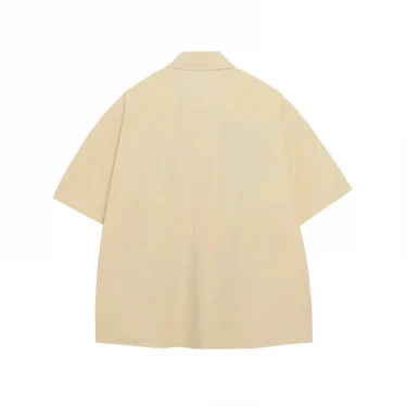 HELLOMARCEL Top Quality EU US Size Luxury Streetwear Men Summer Oversized Leisure Funny Cat Embroidery Short Sleeved Shirt 2