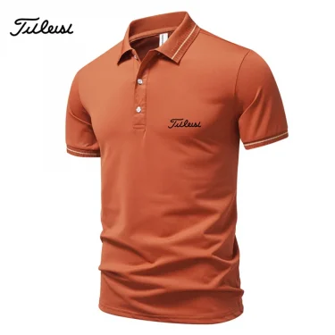 【 High Quality 】 S-3XL Summer New Men's Short sleeved T-shirt Cool and Breathable Polo Shirt Business Casual Top 5