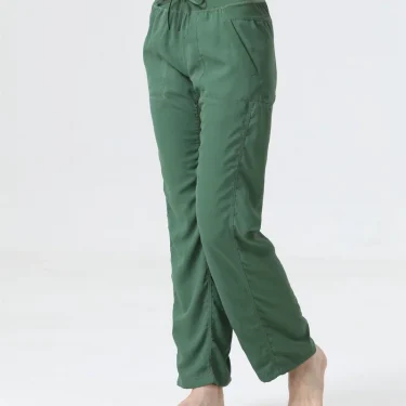 Women's New Folded Yoga Pants Super Soft Loose Micro Horn Fitness Commuter Leisure Sports cropped pants 2