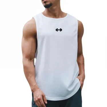 Summer Mens Gym Tank Tops Fitness Clothing Mesh Quick Dry Loose Fit Bodybuilding Sleeveless T Shirts Men Fashion Basketball Vest 4