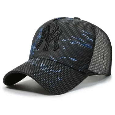 New Design Summer Baseball Cap Men Women Outdoor Sports Tennis Travel Mesh Cap Letter Embroidery Sun Protection Hat 5