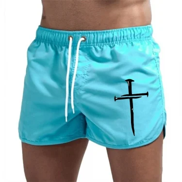 Summer Men's Beach Shorts 2025 Beach Trunks Gym Jogging Casual Pants Quick Drying Swimming Homme Surf Ventilate Seaside Shorts 1
