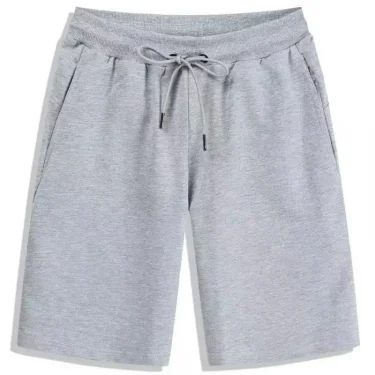 Summer Solid Men's Shorts Elastic Drawstring Shorts Joggers Loose Fitness Breathable Sports 5 piece Cotton Outfit Casual Pants 4