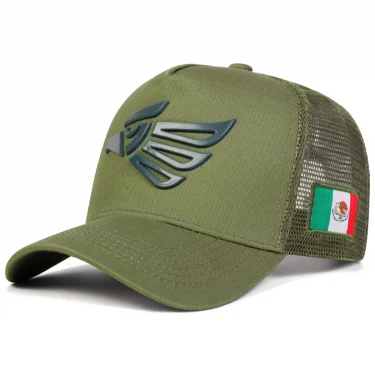 Unisex Mexican Eagle Label Baseball Net Caps Spring Summer Outdoor Sunscreen Hat Adjustable Casual Trucker Hats 4