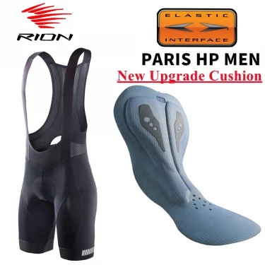 RION Cycling Shorts Men Ciclismo Masculina Bib Shorts Elastic Interface Cushion Long Distance MTB Padded Shorts Tights Slim Fit 1