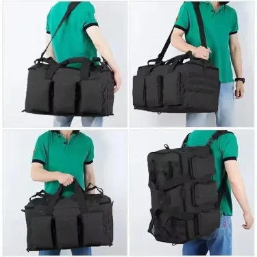 55L Luggage Duffel Bag Camping Backpack Tactical Large Bags Men's Hiking Travel Mountaineering Trip Utility Gym Weekend Duffle 2