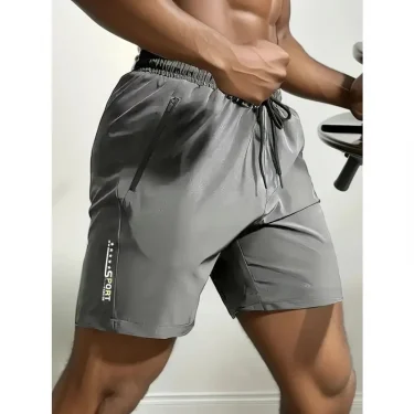 Summer men's sports shorts cool sportswear running shorts casual bottoms gym fitness training jogging shorts men 1