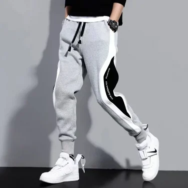 New Soild Men Casual Fashion Sports Pants Gym Sport Trousers for Men Jogger SweatpantsRunning Workout Jogging Long Pants 3