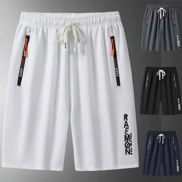 Summer Men's Elastic Waistband Stretchy Casual Shorts for Outdoor Sports Activities and Beach, Quick-Dry Breathable Design 1