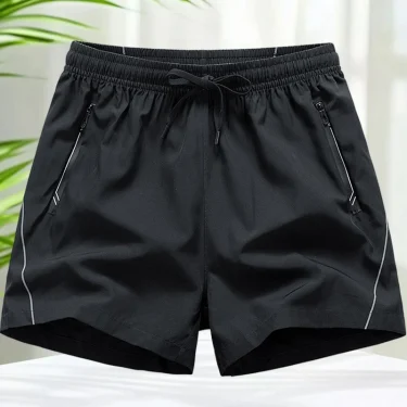Quick Dry Shorts Men with Zipper Pockets Lightweight Flexible Drawstring Training Shorts 5 Inch Running Shorts Gym Workout Sport 4