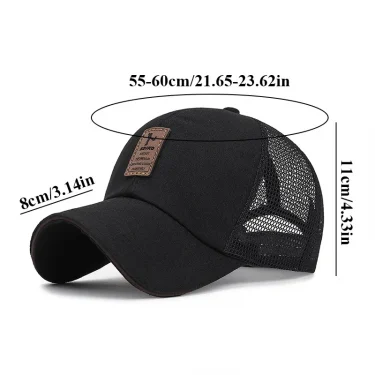 Breathable Mesh Quick Drying Baseball Cap Sunscreen Sun Hat Women Men Sun Protection Visor Net Cap Summer Outdoor Sports Run Cap 6