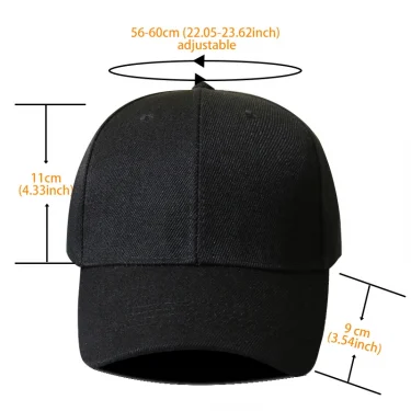Classic Plain Baseball Cap for Men and Women, multi colors available 6